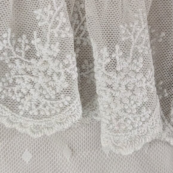 NWOT - Trish Scully Child - Silver Tulle Lace Dress - Size 8 - SIMPLY PERFECT! - Picture 4 of 6